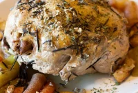 Slow Cooker Lemon Garlic Whole Chicken Recipe
