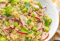 Protein-Packed Edamame Quinoa Salad with Citrus Dressing