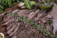 Grilled Flank Steak with Fresh Chimichurri Sauce Recipe
