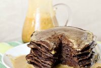 Yeasted Chocolate Chip Pancakes with Rich Cocoa Batter