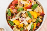 Peach Panzanella Salad — Vegan & Gluten-Free Summer Recipe