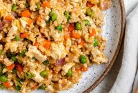 Vegetable Fried Brown Rice Recipe with Fresh Veggies