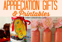 Creative Teacher Appreciation Gifts with Printable Templates