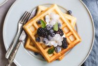 Lightened-Up Belgian Waffles: Fluffy Recipe with Less Fat