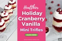 Cranberry Vanilla Mini Trifles for Holiday Entertaining