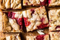 Raspberry White Chocolate Blondies Recipe — Chewy, Fruity Bars