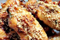 Sticky Spicy Brown Sugar Chicken Wings