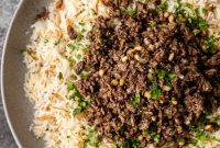 Lebanese Hashweh with Aromatic Rice Pilaf Recipe