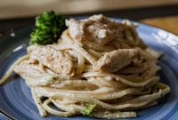 Blackstone Chicken & Broccoli Alfredo Recipe for Grill Pan