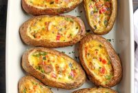Whole30 Paleo Egg and Potato Breakfast Boats