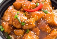 Sweet and Spicy Bourbon Chicken Recipe with Sticky Glaze