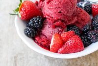 Strawberry Blackberry Sorbet Recipe — Fresh Summer Fruit Sorbet