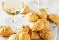 Champagne and Parmesan Gougères: Crispy French Cheese Puffs