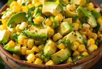 Fresh Corn and Avocado Salad with Lime and Cilantro