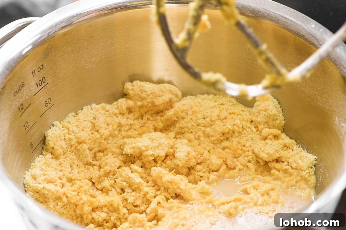 mixing homemade challah bread dough.