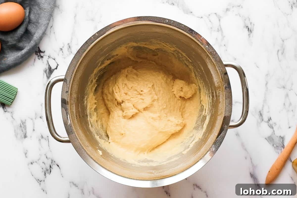 homemade challah bread dough.
