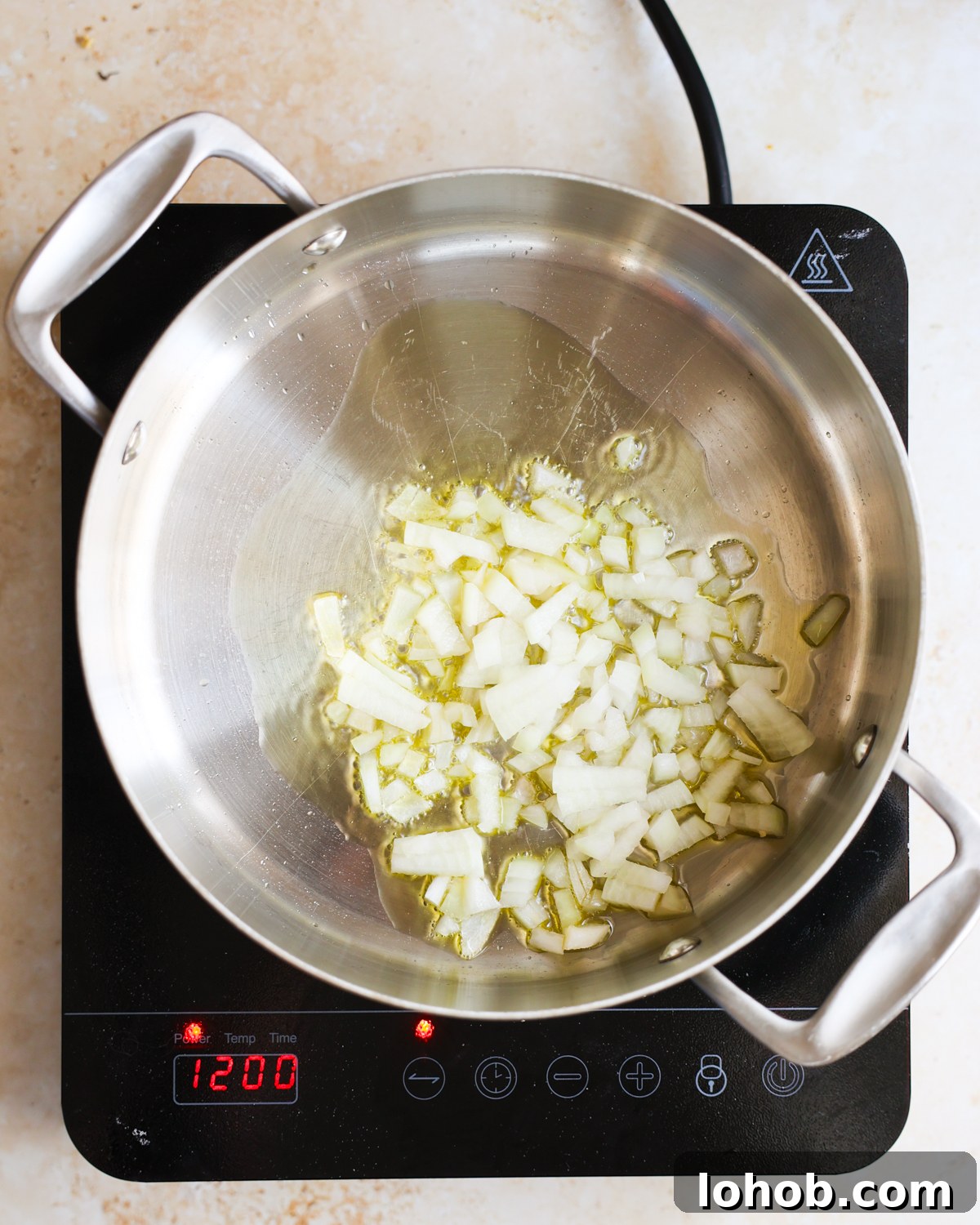sauteeing onions