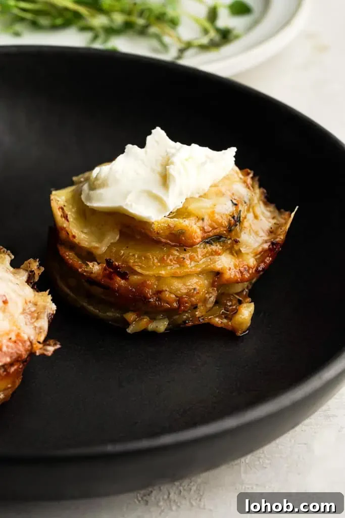 muffin tin potato stack