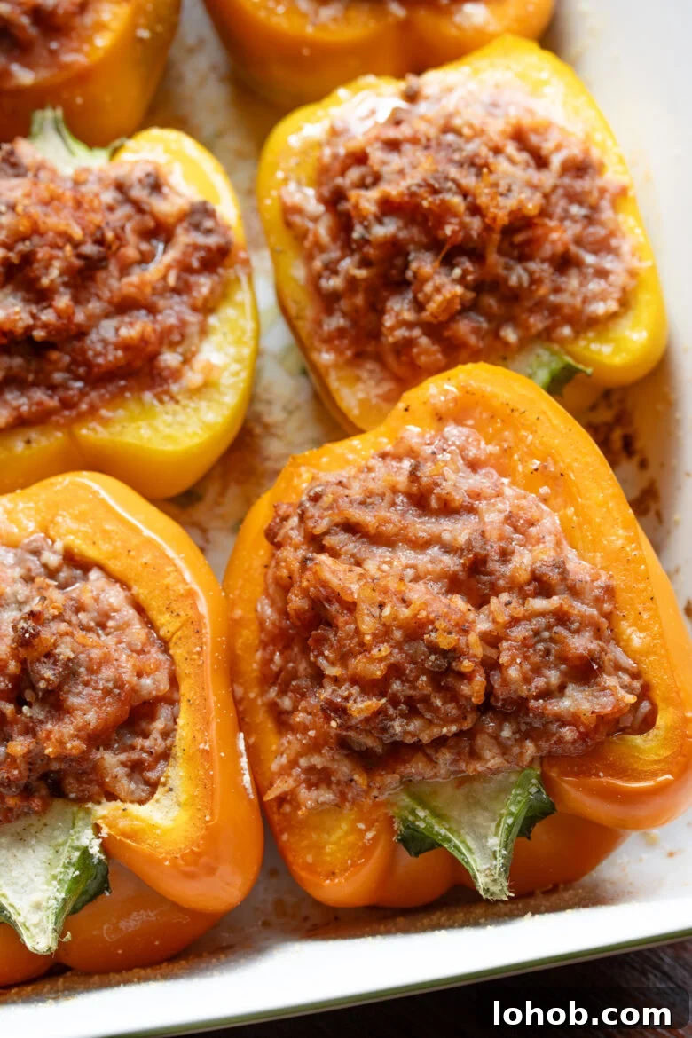 Italian stuffed bell peppers.
