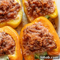Italian stuffed bell peppers.
