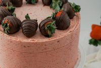 Chocolate-Dipped Strawberry Layer Cake Recipe