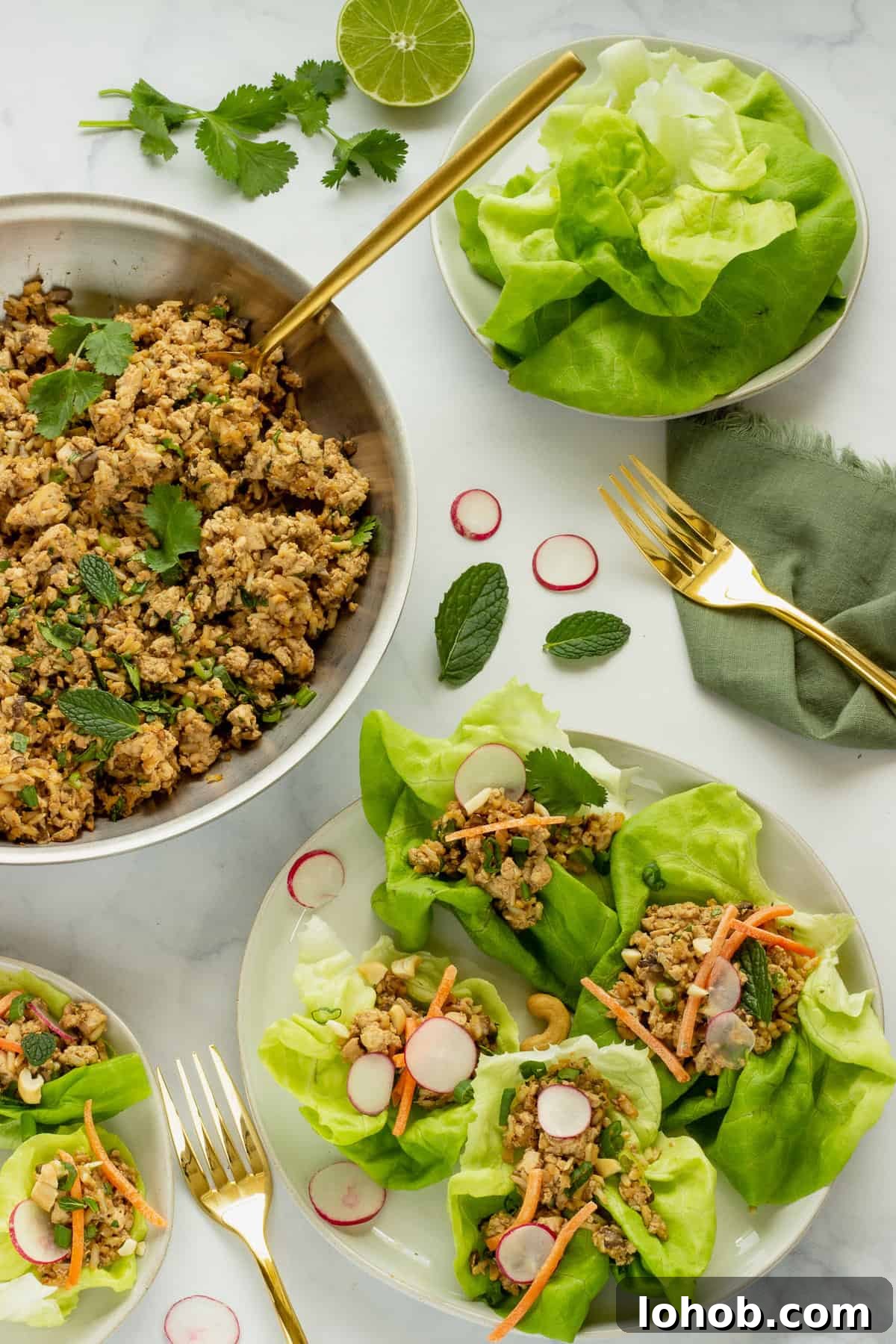 Tofu Lettuce Wraps