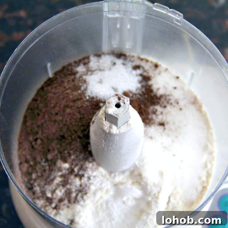 Chocolate Strawberry Shortcake with Amaretto Cream Recipe 4 ingredients in food processor