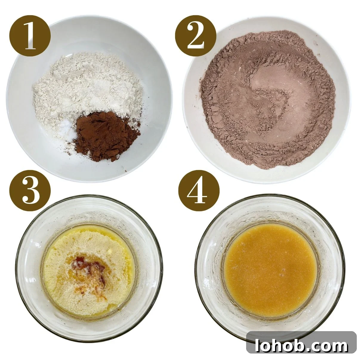 Steps to make homemade oreos.