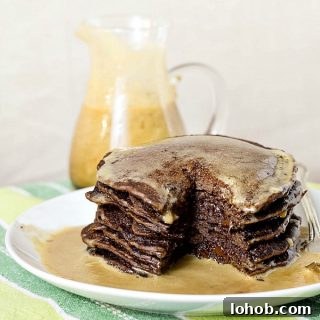 Yeasted Chocolate Chip Pancakes with Rich Cocoa Batter 6 img 13262 5