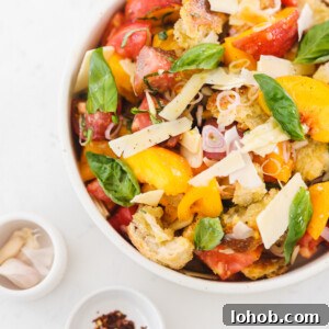 Peach Panzanella