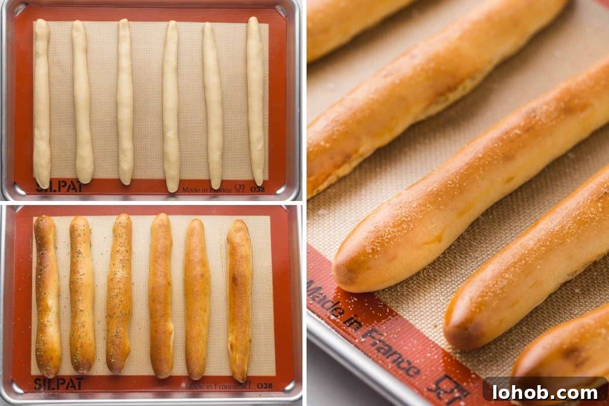 Breadsticks steps