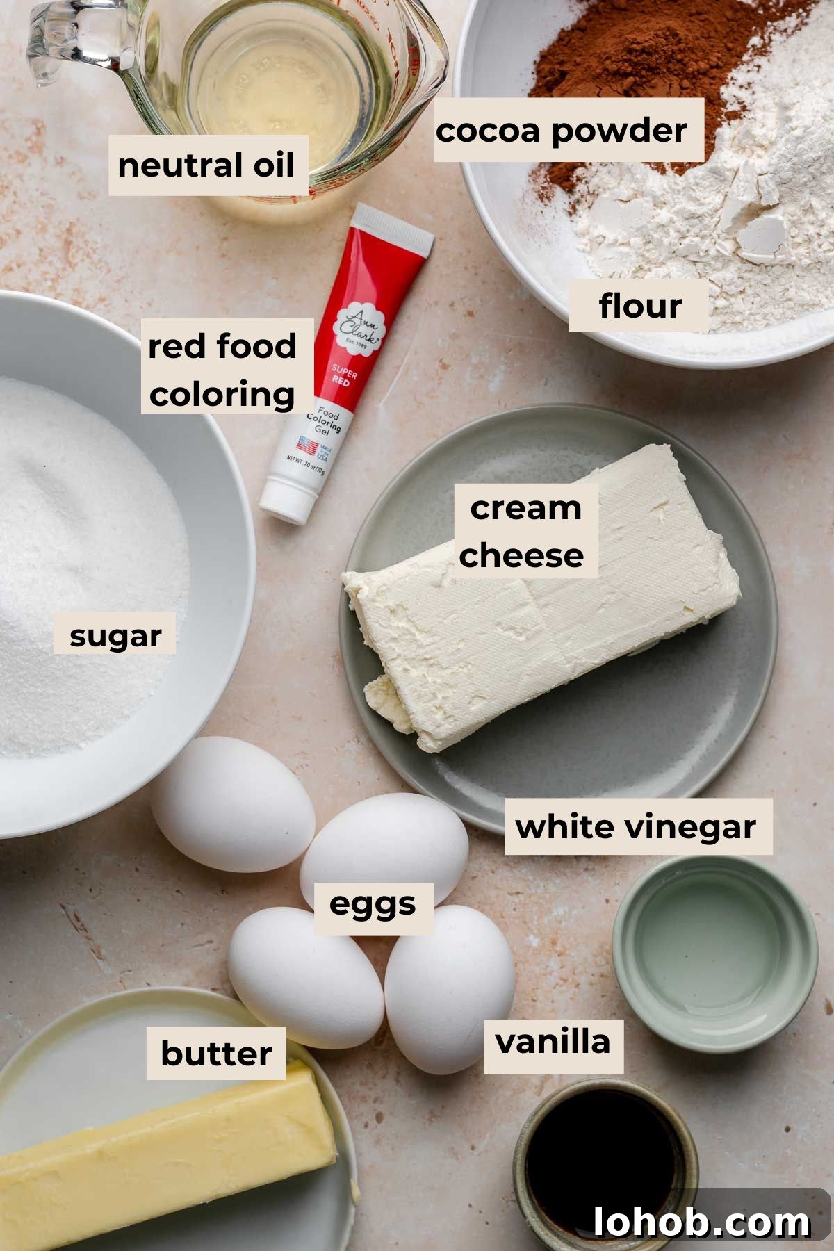Fudgy Red Velvet Brownies with Cream Cheese Swirl 3 Ingredients for red velvet brownies.