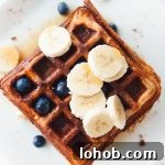 Banana Protein Paleo Waffles