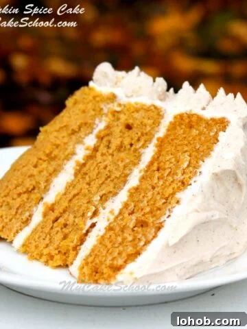 Everyone loves this super moist and flavorful Pumpkin Spice Cake with Spiced Cream Cheese Frosting!