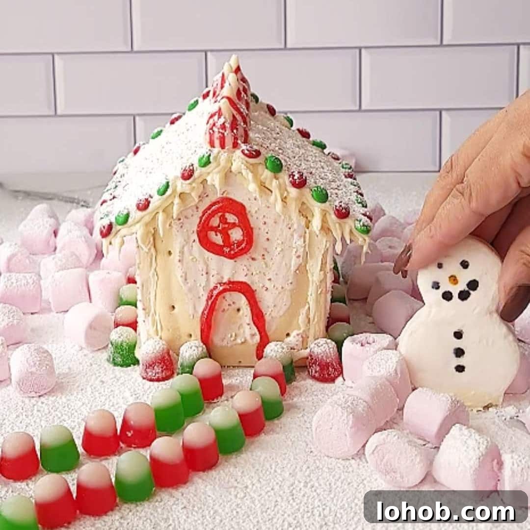 Gingerbread Pop-Tart House Tutorial: Holiday Dessert Craft Guide 12 Pop Tart Gingerbread House Step 8