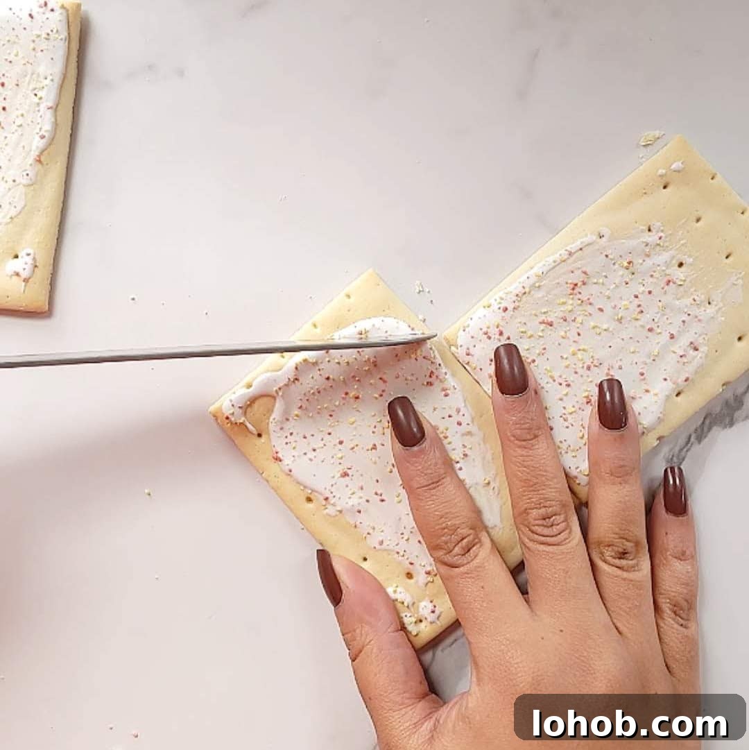 Gingerbread Pop-Tart House Tutorial: Holiday Dessert Craft Guide 5 Pop Tart Gingerbread House Step 1