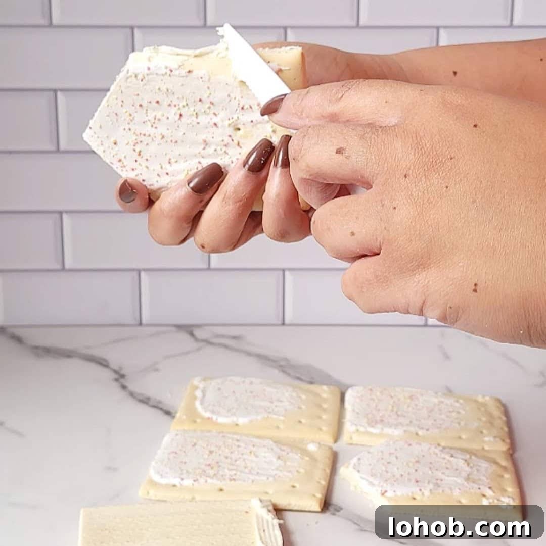 Gingerbread Pop-Tart House Tutorial: Holiday Dessert Craft Guide 7 Pop Tart Gingerbread House Step 3