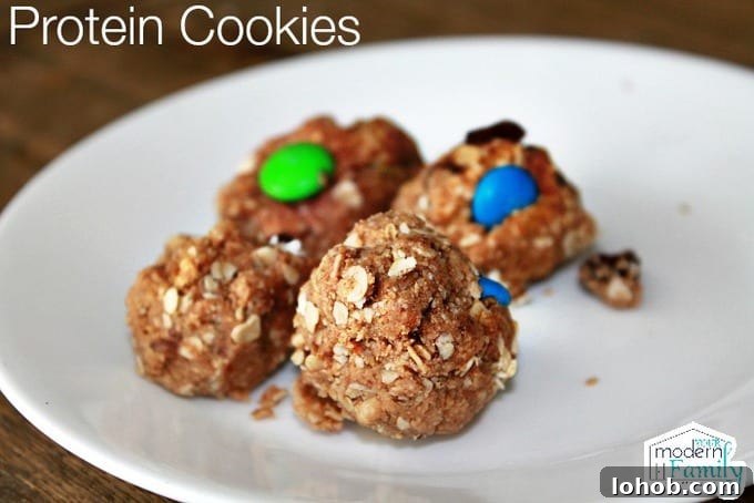 100-Calorie Protein Cookies with M&Ms: Low-Cal Treats for Snacking 15 protein 19