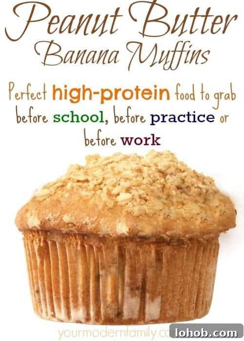 100-Calorie Protein Cookies with M&Ms: Low-Cal Treats for Snacking 17 Screen shot of a banana muffin with text above it.