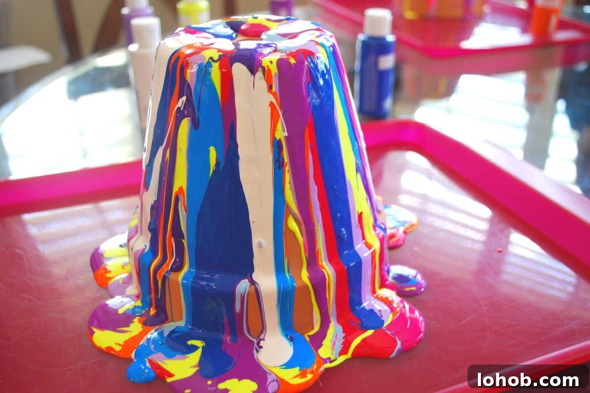 Drip-Painted Flower Pots: Colorful DIY Planter Ideas 6 drip painted flower pots.