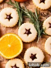 orange shortbread cookies