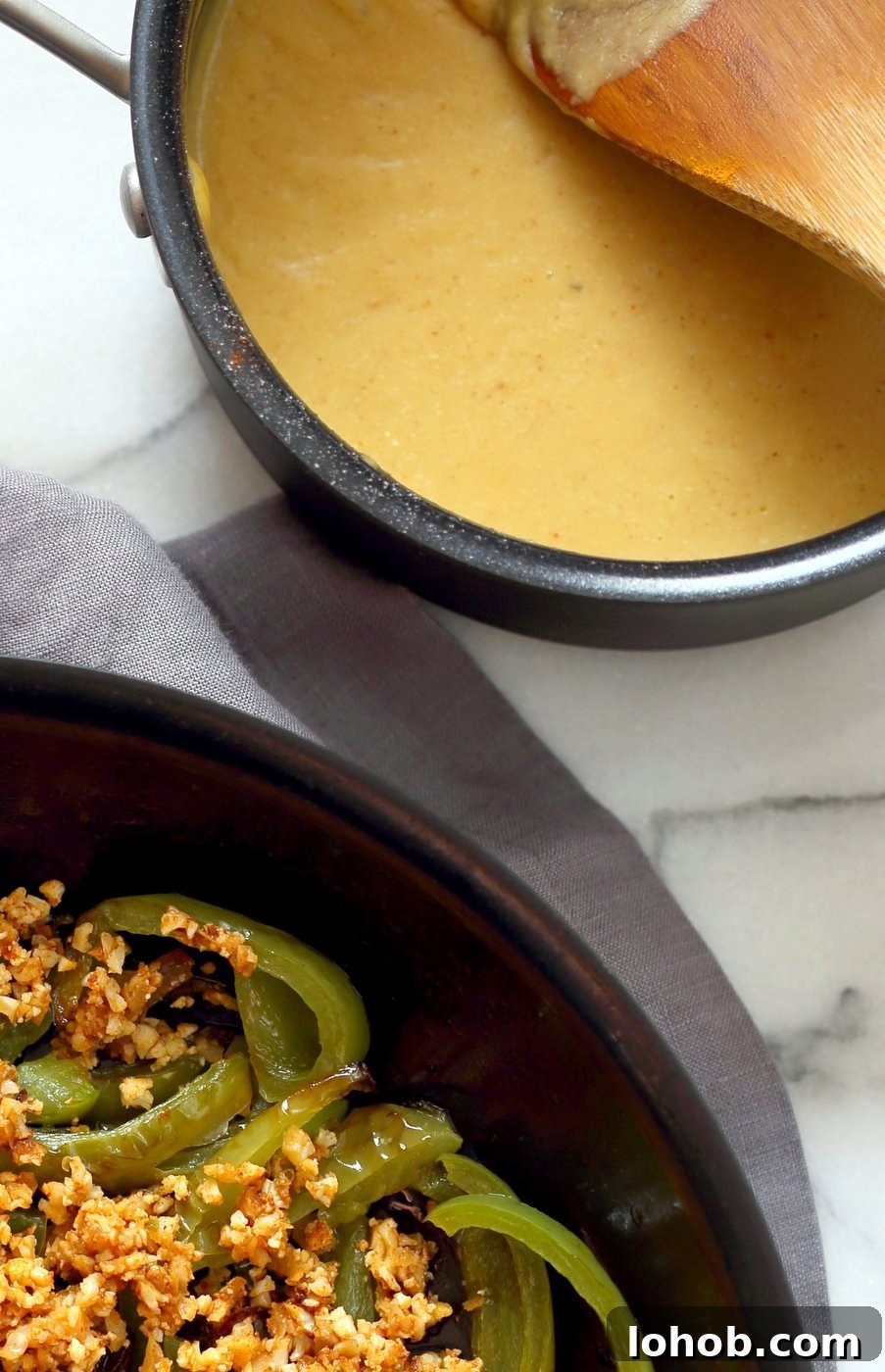 10 Minute Vegan Nacho Cheese Sauce. Easy Creamy Vegan Queso Dip. For Nachos, salads, tacos and more. Vegan Nut-free Recipe. | VeganRicha.com