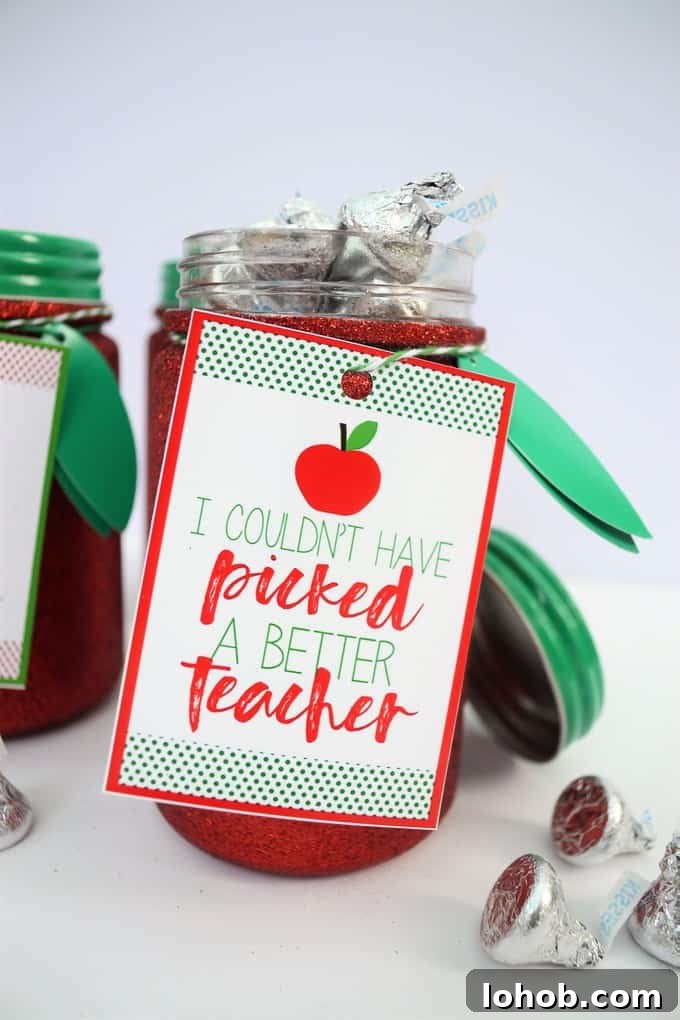 Teacher appreciation gift tags example.