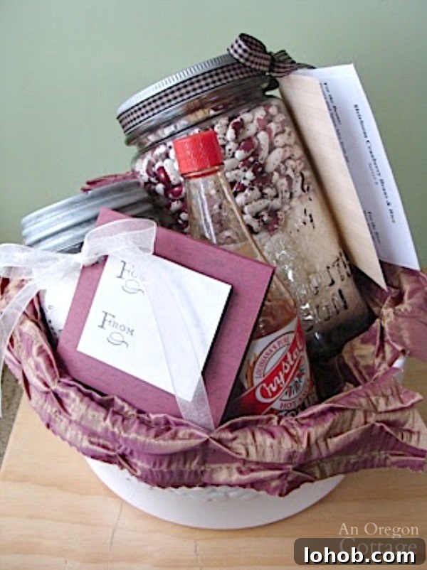 Red beans and rice gift basket with Focaccia