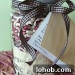 Red Beans and Rice mason jar gift