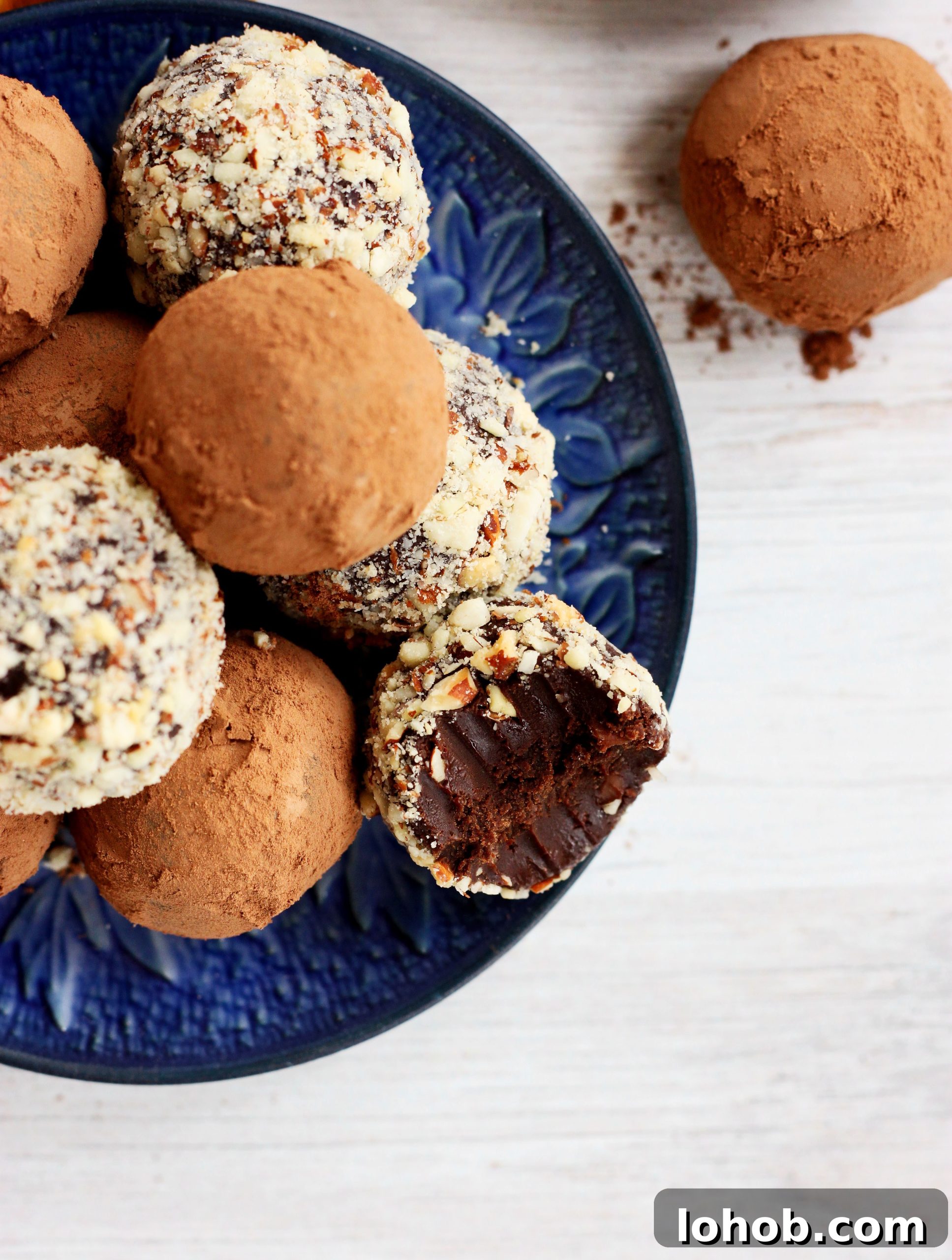 dark chocolate truffles