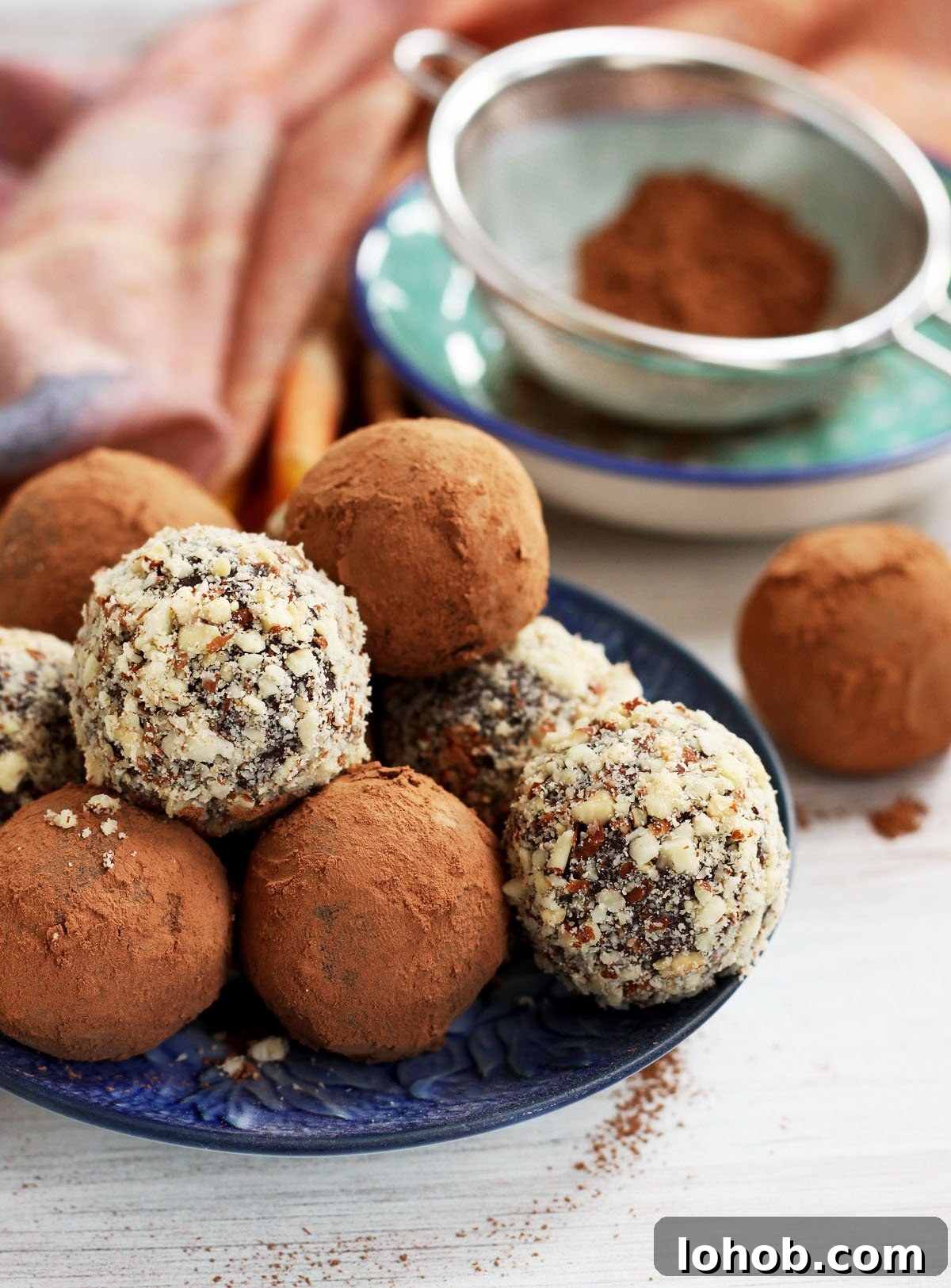 dark chocolate truffles