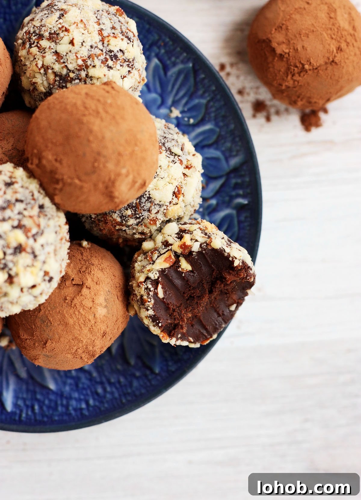 dark chocolate truffles
