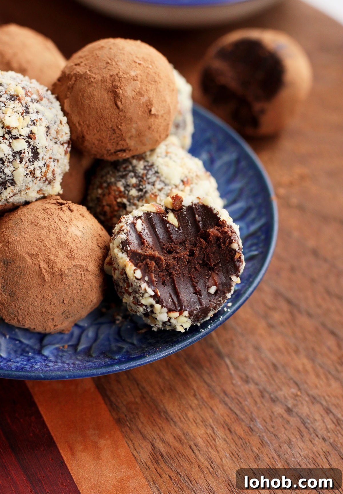 dark chocolate truffles