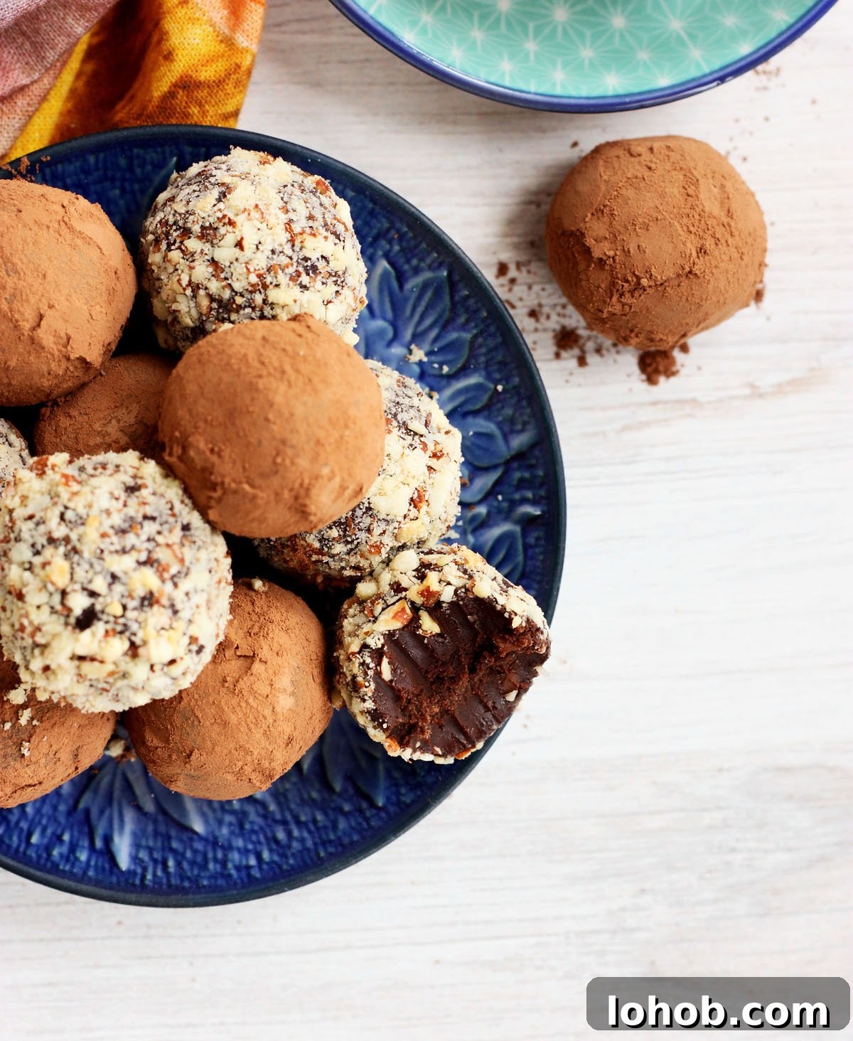 dark chocolate truffles